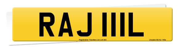 Registration number RAJ 111L